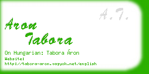 aron tabora business card